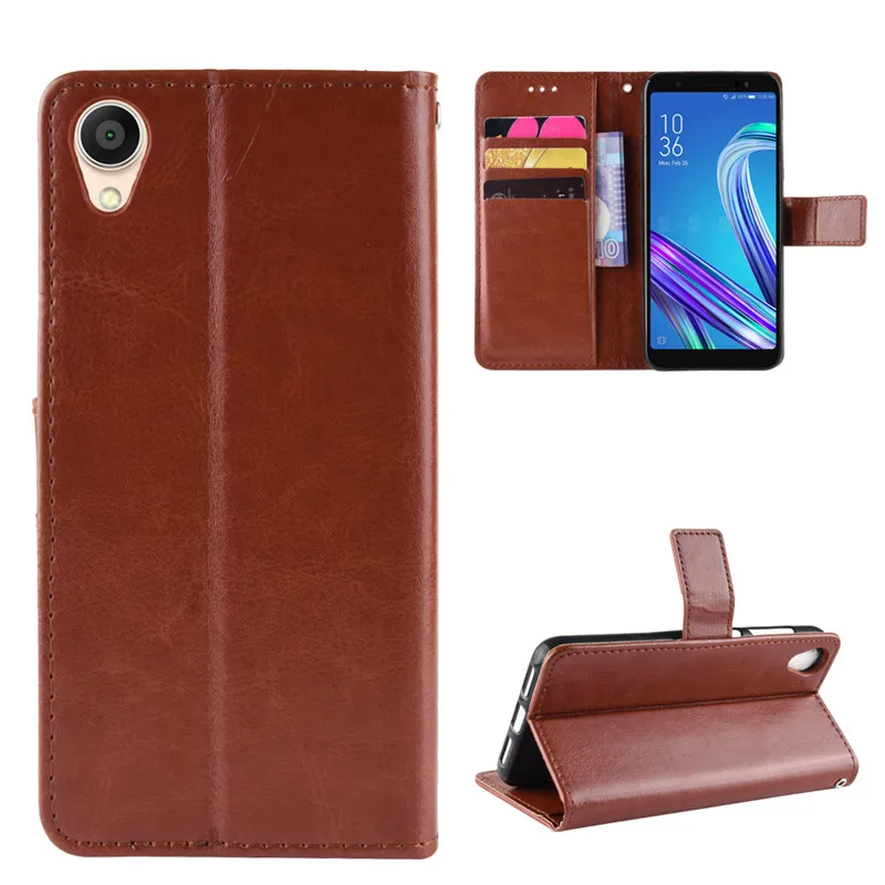 Для Asus Zenfone Live (L2) чехол магнитные застежки для бумажника PU Кожаная подставка