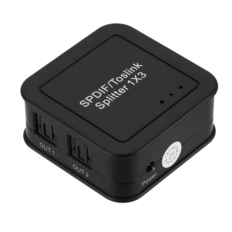 Портативный 1 вход 3 аудио сплиттер адаптер Mini SPDIF TOSLINK Цифровой оптический