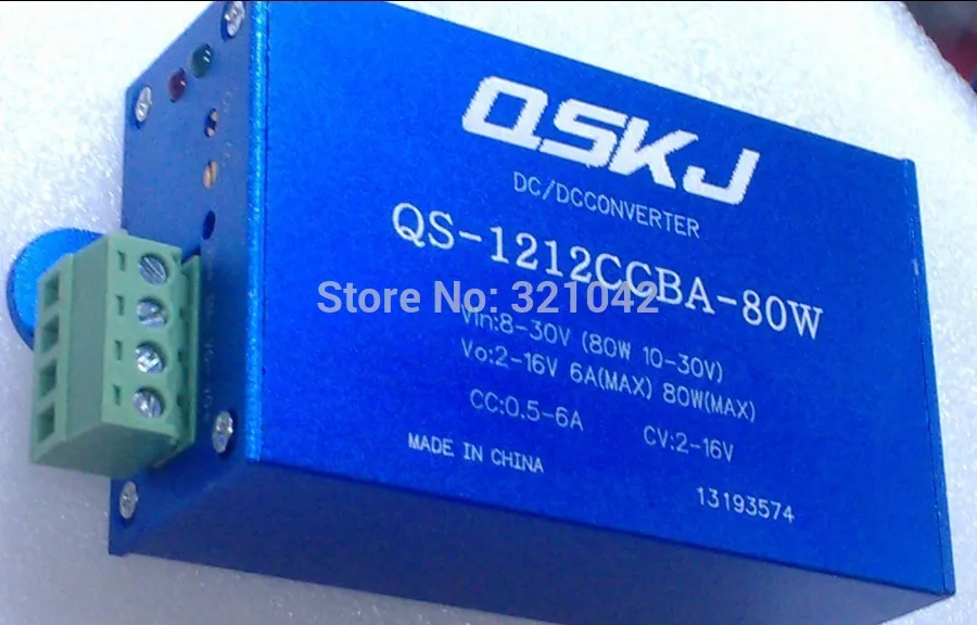 QS 1212CCBA 80W DC Автоматический повышающий понижающий преобразователь вход: 8 30 в