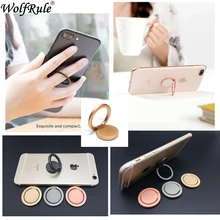 Finger Ring Mobile Phone Luxury metal Stand Holder For iPhone Huawei Samsung Smart Round Finger Ring holder Car Bracket Stand