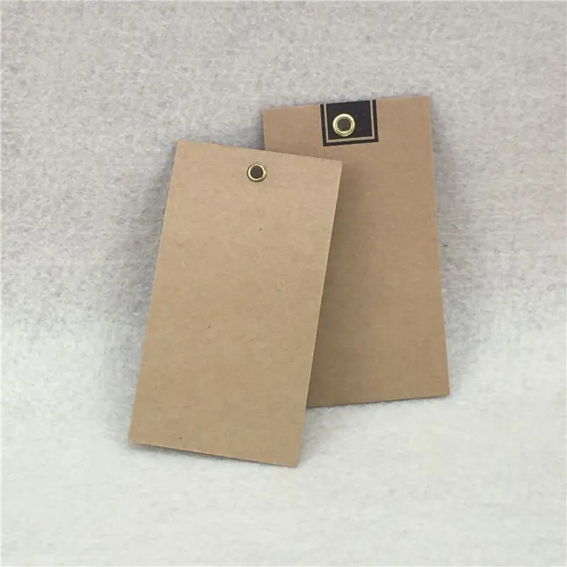 

200Pcs/Lot Vintage Style Kraft Paper Price Hanging With Metal Hole Tag Rectangle Square For Letter Name Note Paper Tags 9x5cm