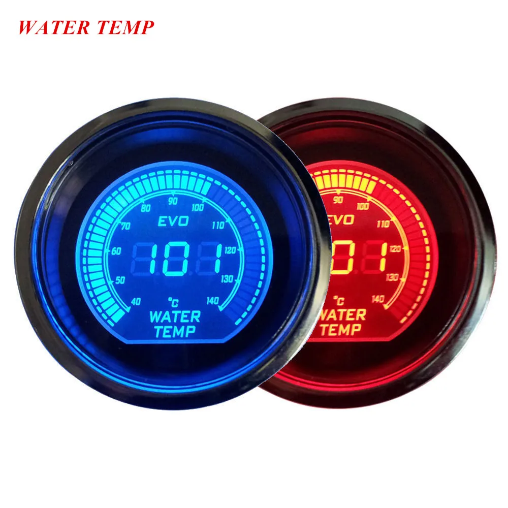 EE Универсальный 2 &quot52 мм цифровые часы синий красный светодиодный светильник
