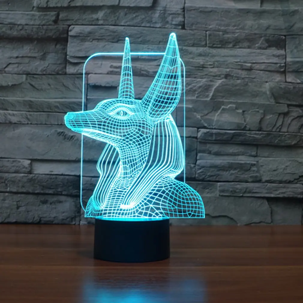Фараон охранник 3D светодио дный огни красочные светодиодные постепенное