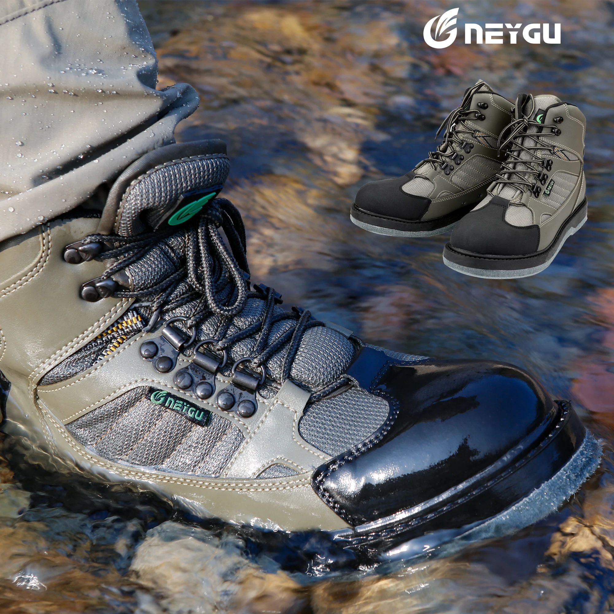 NEYGU Спорт на открытом воздухе обувь болотных, сухой быстро нахлыстом wader сапоги для мужчин и женщин
