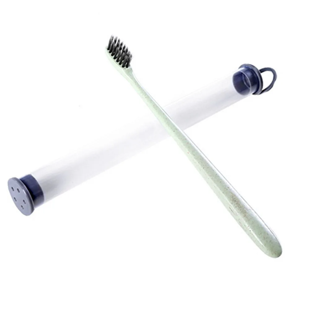 adult bamboo charcoal toothbrush soft pollution-free toothbrushes wheat straw biodegradable eco-friendly | Красота и здоровье