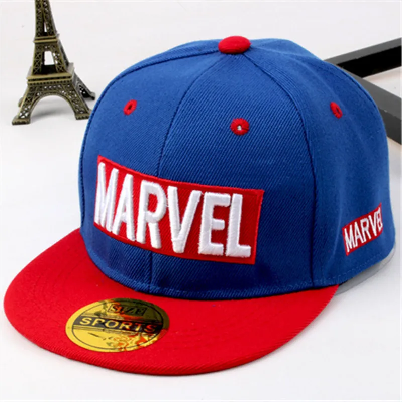Новинка 2019 года детская шляпа Marvel с надписью MARVEL в стиле хип-хоп Кепка для