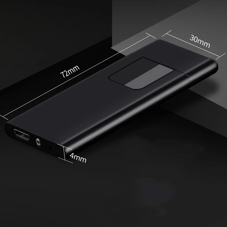 Новая ультратонкая металлическая usb-зажигалка 0,44 мм для зарядки, Лидер продаж, подарок