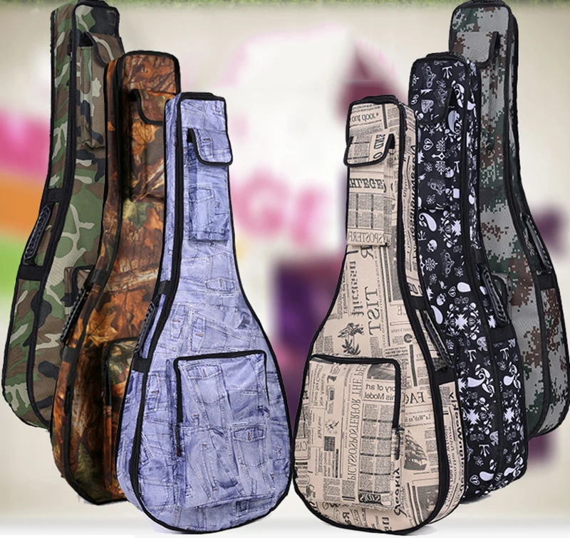Гитара фолк Акустическая гитара посылка Толстая Водонепроницаемая камуфляжная