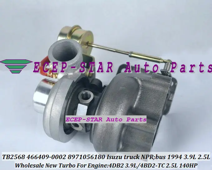 Новинка TB2568 466409-0002 466409 8-97105618-0 8971056181 турбо для ISUZU Truck Bus NPR 4.0L 1994 1996 4DB2 3.9L 4BD2-TC 2.5L 140HP |