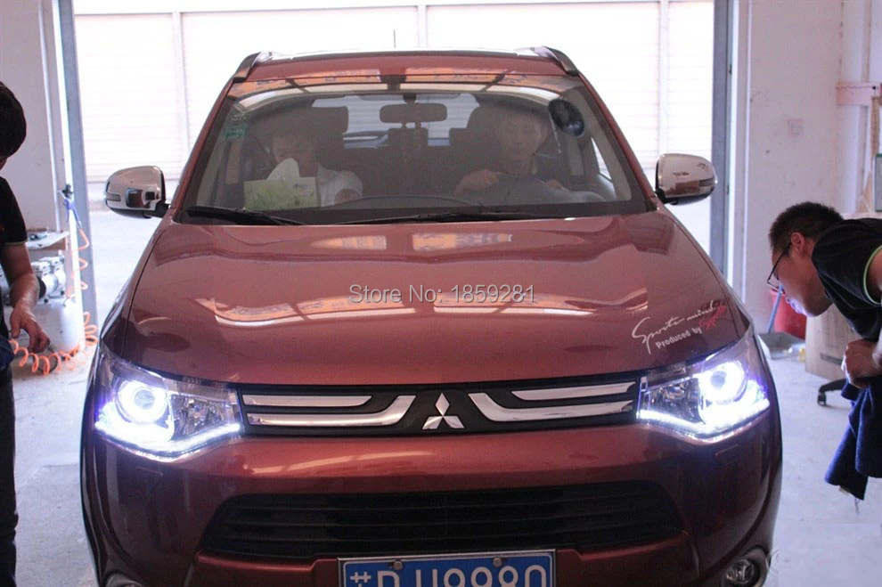 Mitsubiish Outlander фара, 2013~(подходит для LHD& RHD),! Outlander фара, 2 ps/se+ 2 шт балласт aozoom, Outlander EX