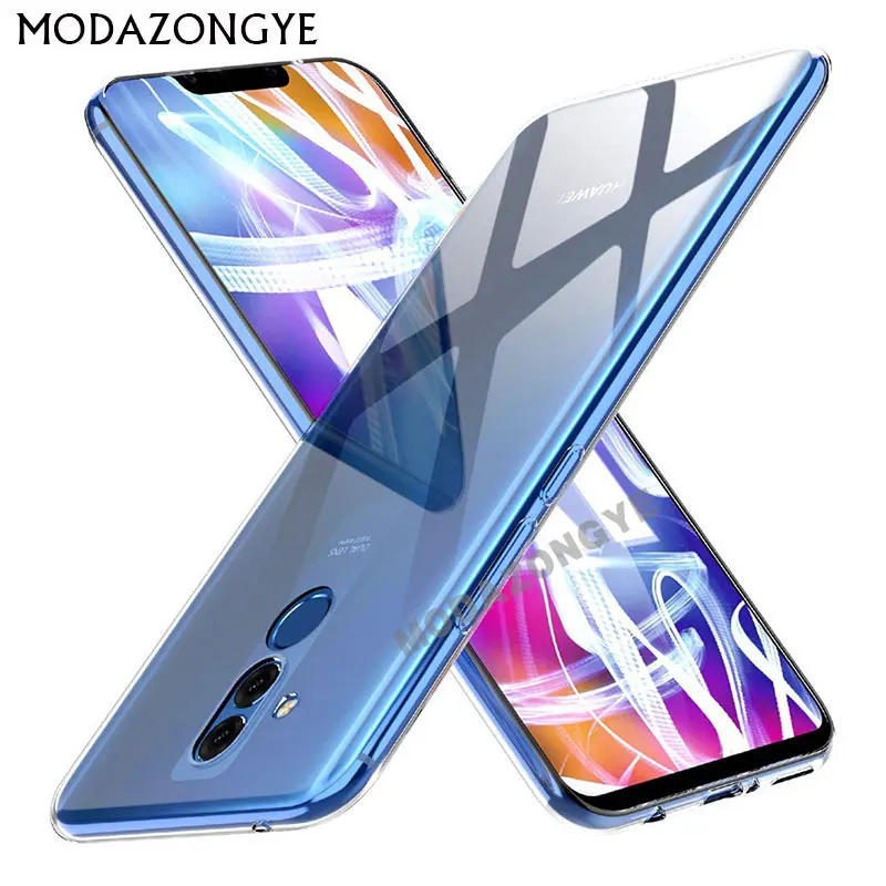 Чехол для Huawei Mate 20 Lite силиконовая прозрачная задняя крышка чехол телефона SNE-LX1