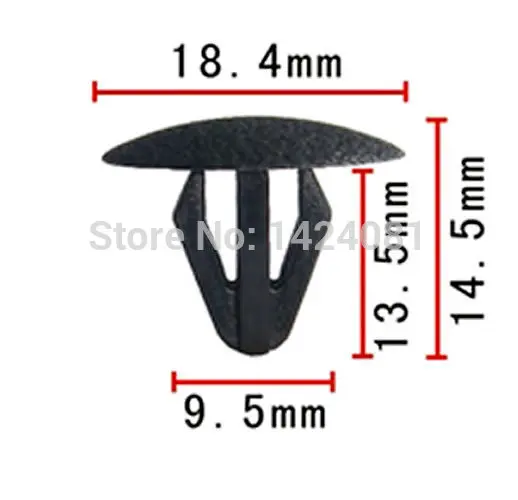 

30x OEM Nylon For Nissan Body Trim Fastener Retainer Retaining Clip 18x12x7mm 01553-00202