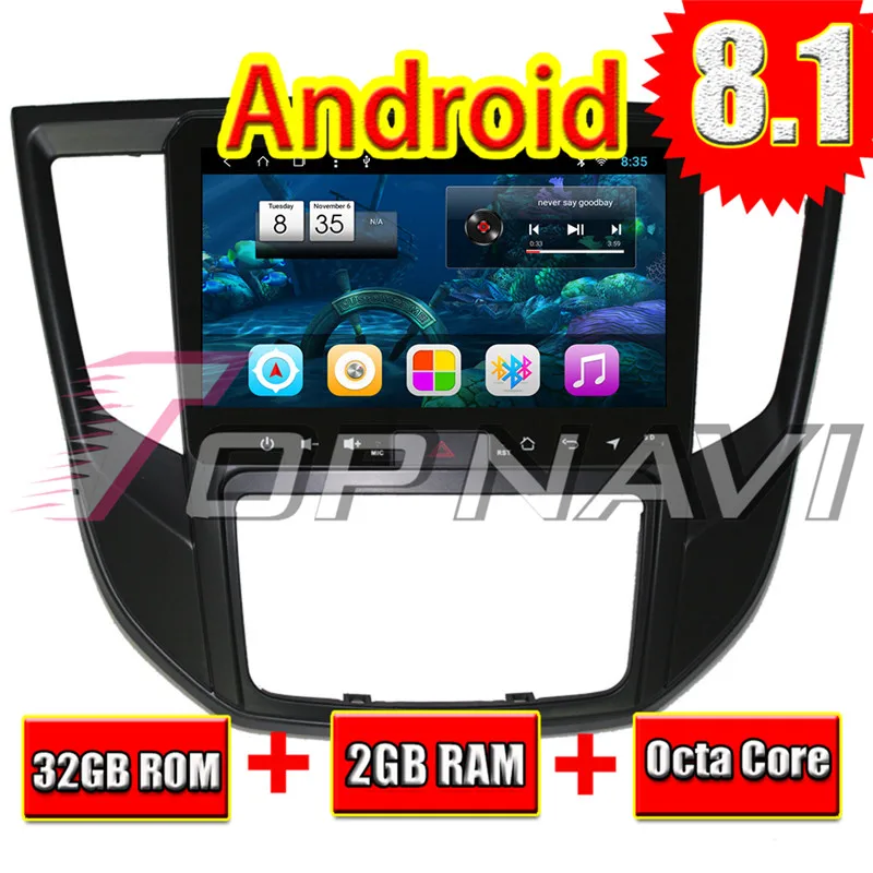 Topnavi Android 8 1 GPS навигационное радио для MITSUBISHI Lancer EX 2017 Авторадио головное
