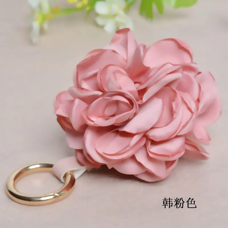 2017 Новый брелок помпоны цветок брелки меховой пушистые для автомобилей помпон