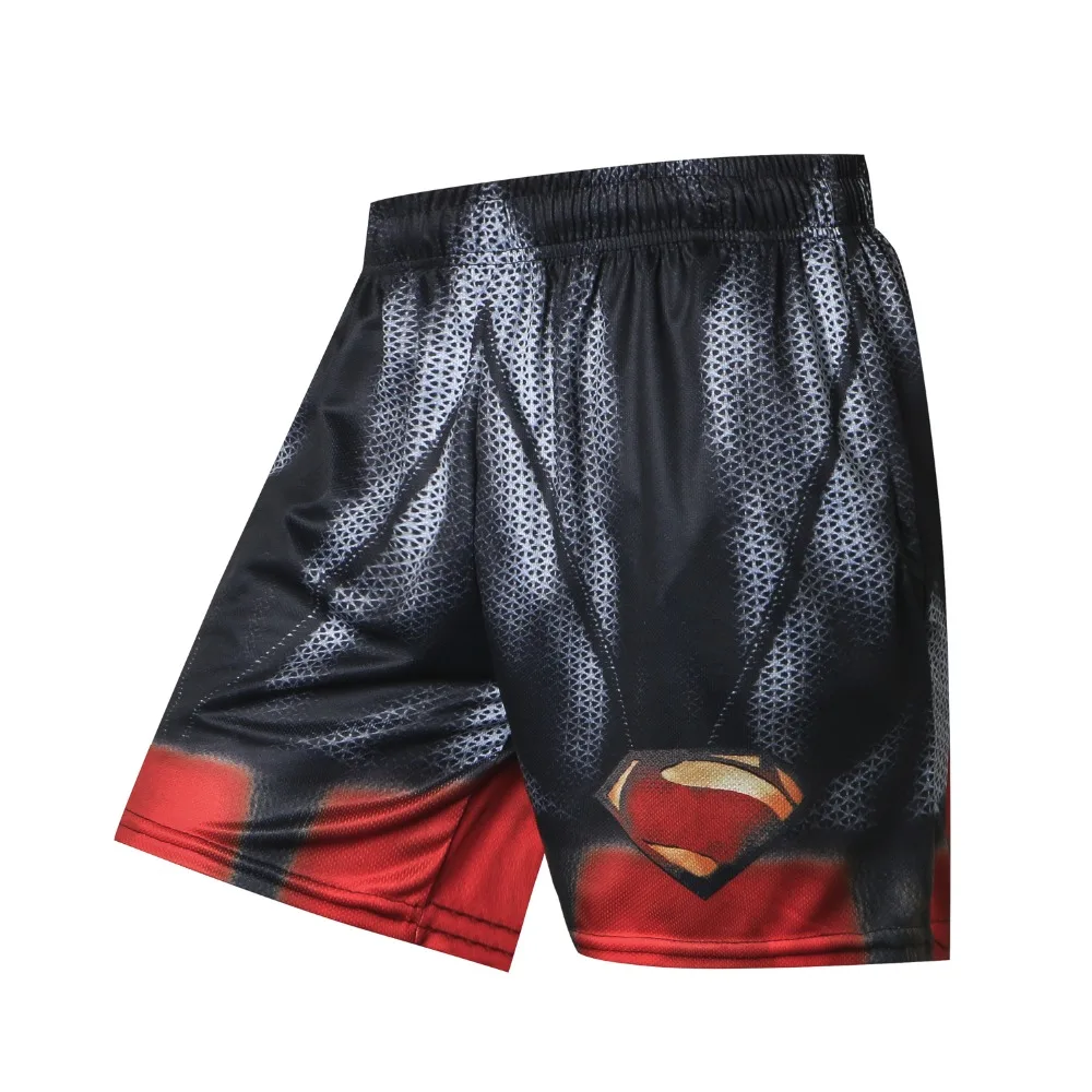 Summer Hot Men Beach Shorts Quick Dry 3D Printing Superman Batman Spiderman Hulk Board Shorts Men Fashion Casual Trousers