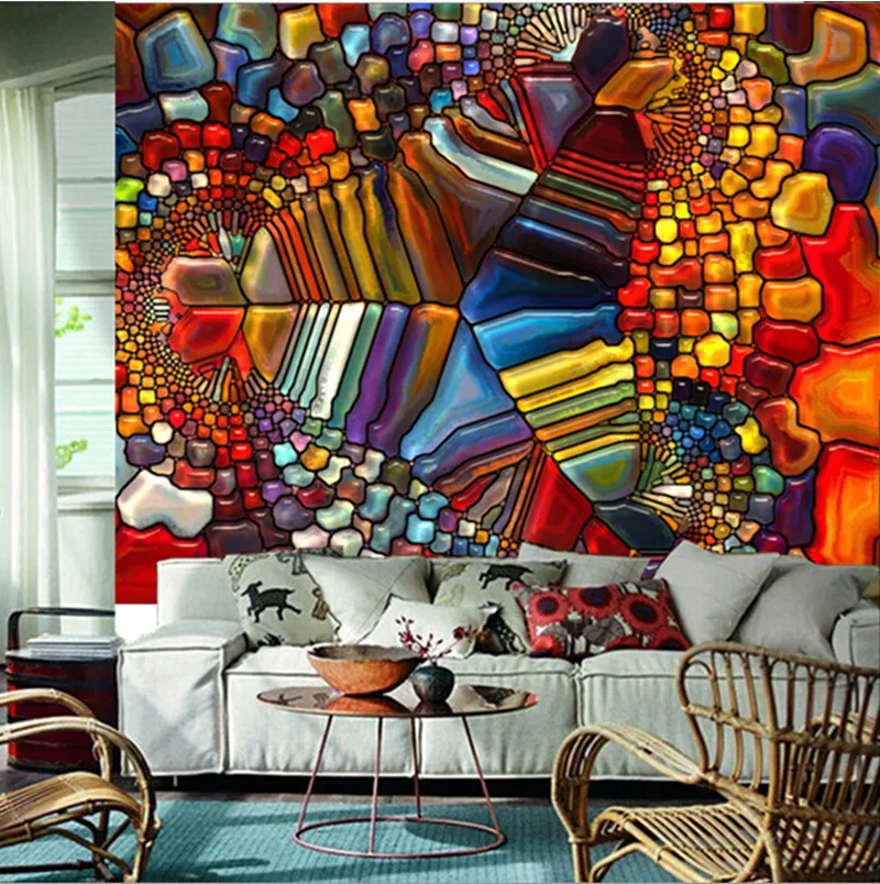 Новейшие 3D обои абстракция Графические ТВ для гостиной дивана спальни настенная