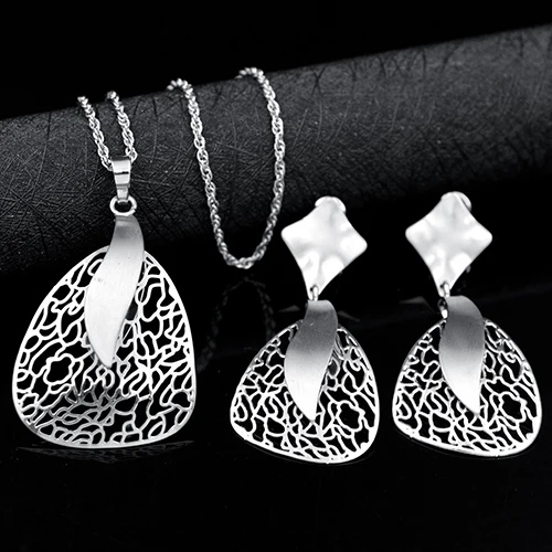 Earrings Necklace S ZEADear ювелирные изделия романтические Ювелирные наборы для женщин колье серьги Кулон Фея перо Ювелирные наборы для вечерние свадебные ювелирные изделия - Окраска металла: Earrings Necklace S