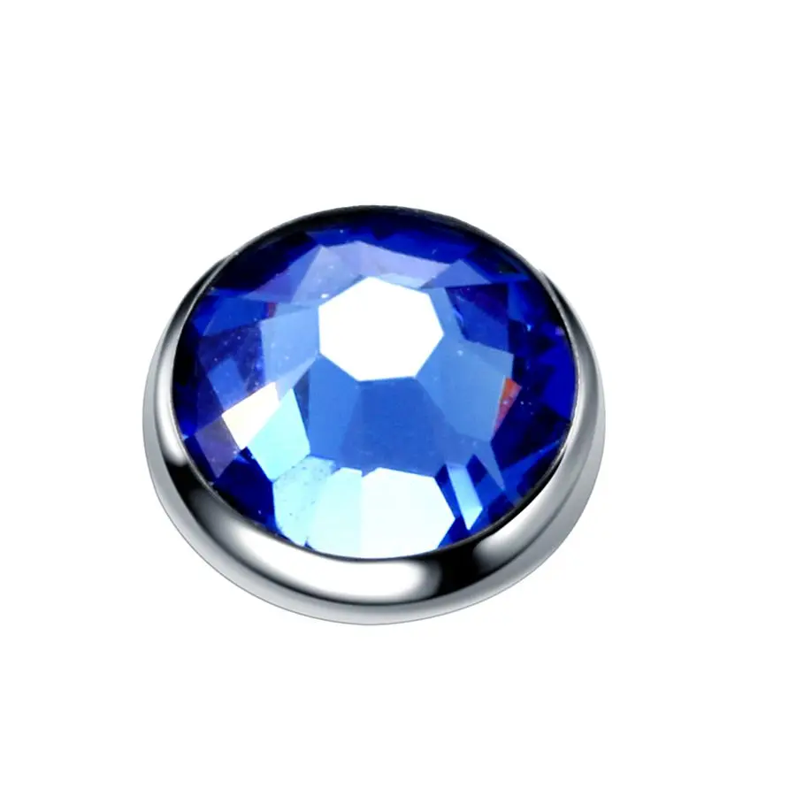 Silver v Blue 4mm 10 шт./лот, титановый пирсинг, микро Кожный Якорь, Круглый драгоценный камень, имплантат для кожи дайвера, ювелирное изделие для скрытия кожи, украшения для тела - Окраска металла: Silver v Blue 4mm
