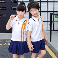 adult childrens primary school uniforms teenage summer short sleeve outdoor clothing sports kids tracksuit outfits costumes