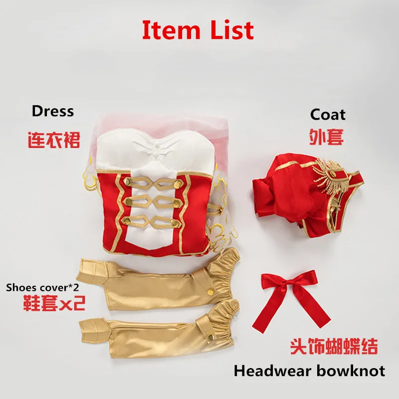 

Anime! Fate/Extra Last Encore Nero Claudius Red Saber Sexy Lovely Dress Uniform Cosplay Costume Halloween Suit Free Shipping