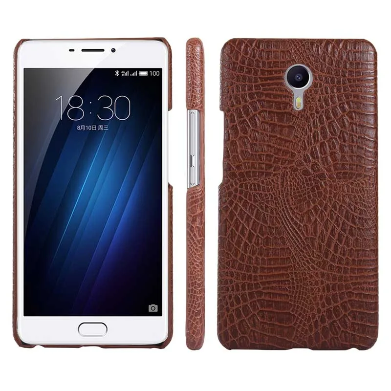 Meizu M3 м 3 Примечание чехол M3S крышка аллигатора с узором крокодиловая кожа задняя