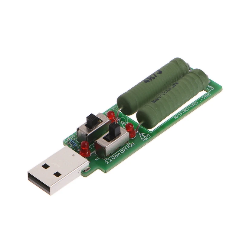 USB резистор электронная нагрузка w/переключатель Регулируемый 3 тока 5V тестер сопротивления