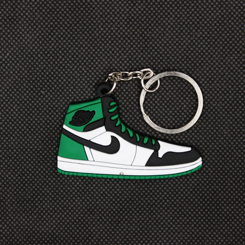 Мини силиконовая обувь Jordan Брелок колцо для ключей сумка цепочка Очаровательная
