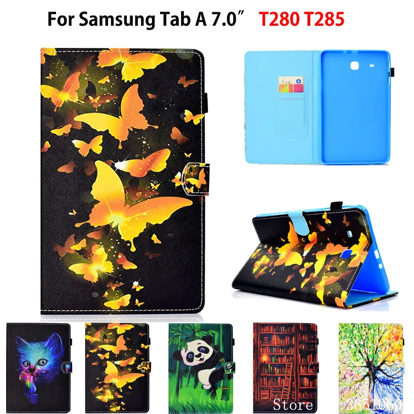 Модный чехол с рисунком для Samsung Galaxy Tab A a6 7 0 2016 T280 SM Обложка планшета силиконовая