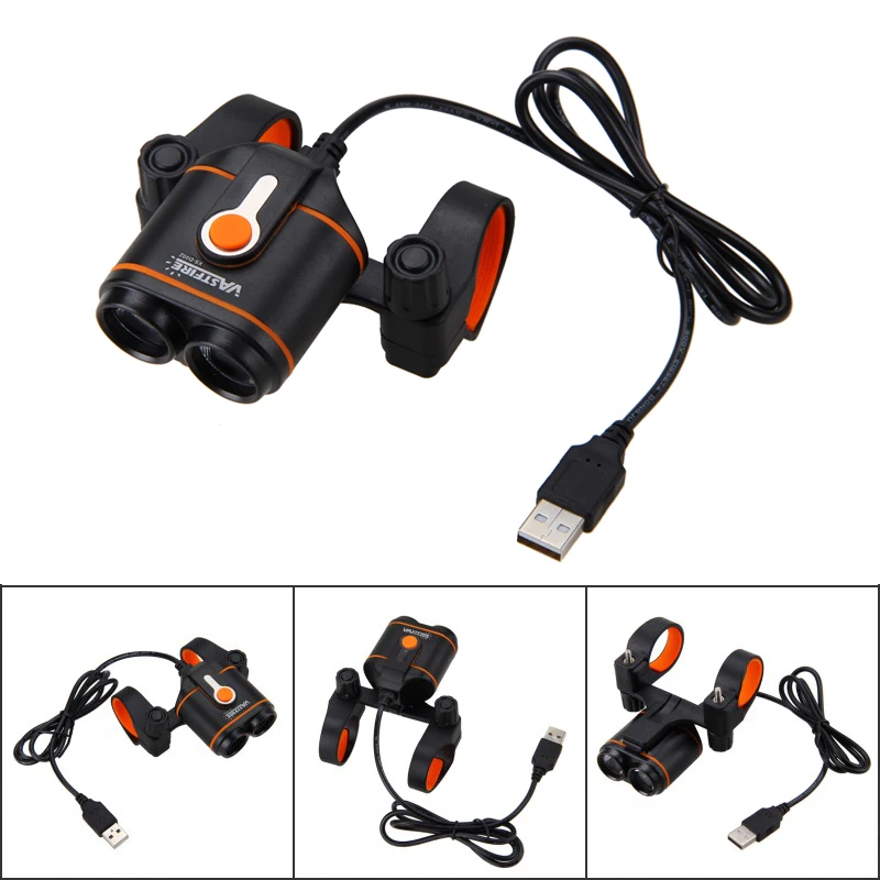 USB порт передний велосипедный головной светильник 1600LM 2XT6 светодиодный велосипедный светильник 4 режима велосипедная лампа Аксессуары для велосипеда