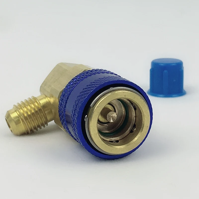 2Pcs R134A System Car Automotive Air Conditioning Qc15 Quick Connector Adapters And Fluoride Conne | Бытовая техника