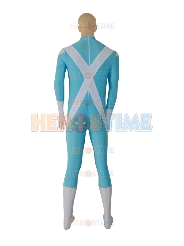 Костюм супергероя Iceman X men синий и белый спандекс косплей на Хэллоуин костюм Men шоу