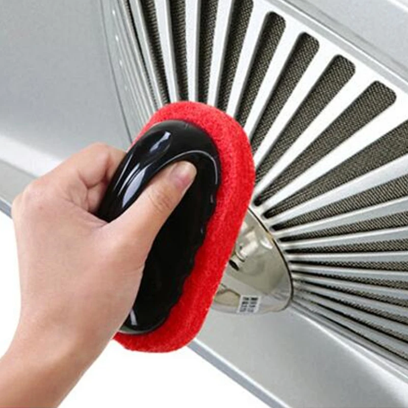New Handle Clean Tool Powerful Sponge Brush For Kitchen Bathroom Window Mirror Clean Tools Oval Sponge Brush