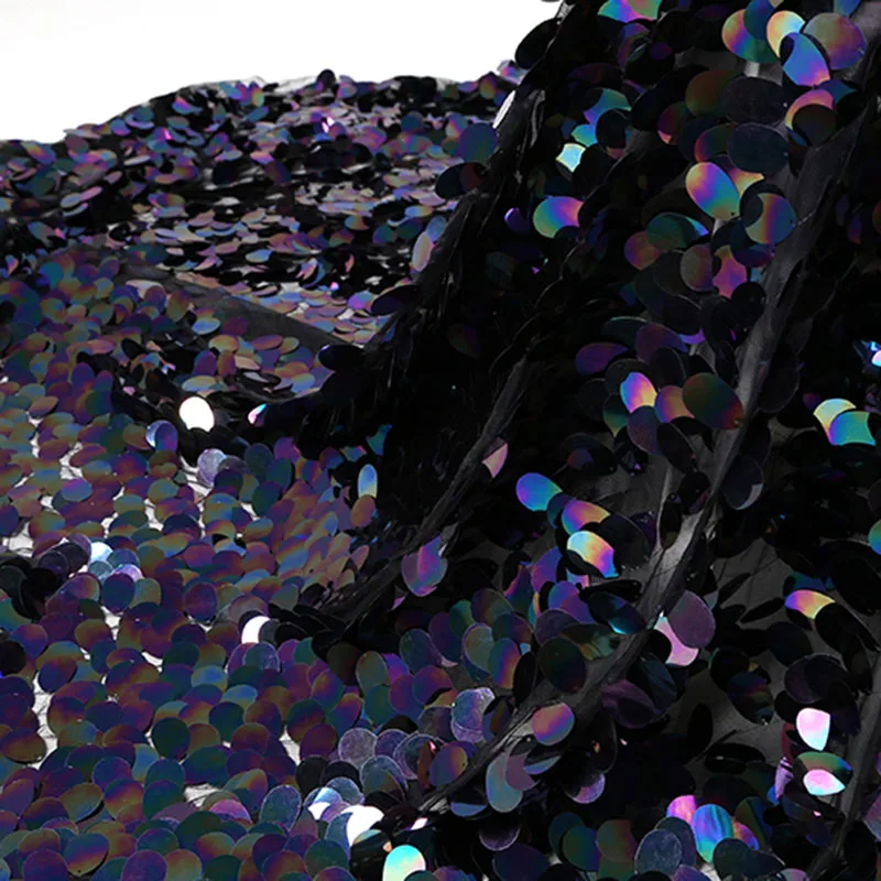 Новая лазерная рыболовная чешуя сетчатая ткань с блестками французского