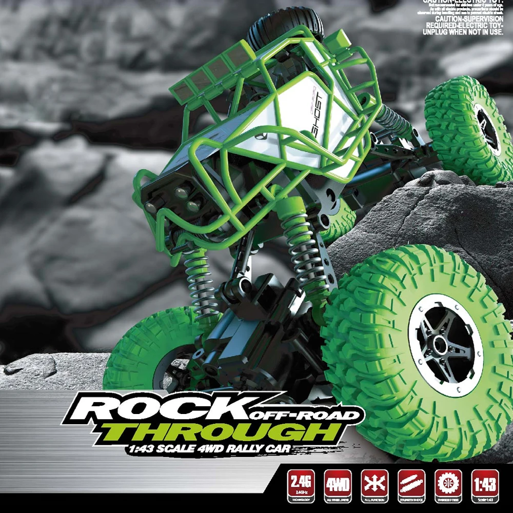 GizmoVine RC автомобилей 1:43 Rc мини рок сканеры 2 4 ГГц дистанционного управления