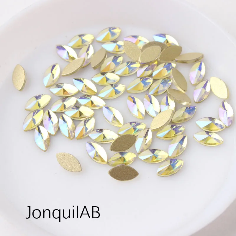 Лидер продаж маникюрные Стразы Hosre eye Color AB 3x6 мм 17 цветов s Необычные хрустальные