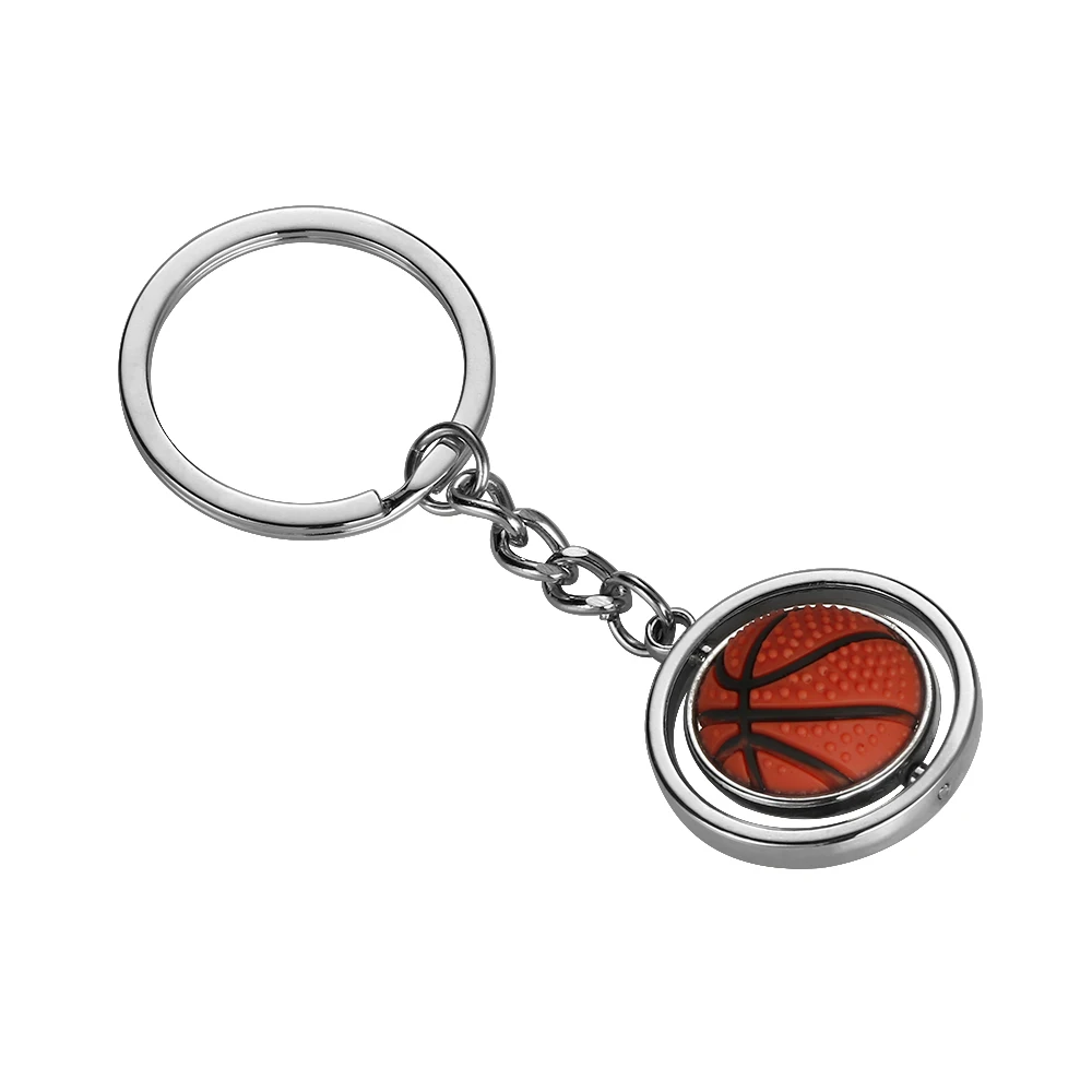 Модный автомобильный брелок из сплава для ключей держатель 3D милый вращающийся