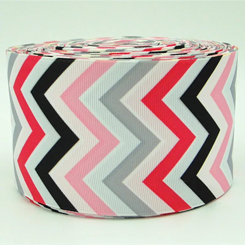 

Q&N ribbon 3inch 75mm raised grain 02 printed grosgrain ribbon webbing 50yards/roll for headband free shipping