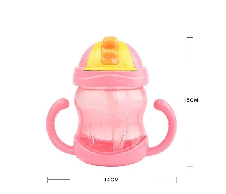 240 мл мультяшная соломинка бутылка для воды из пищевого пластика улицы My Drink Kids