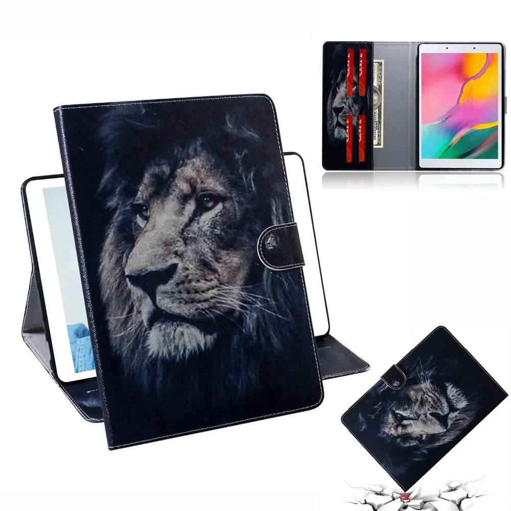 Флип-Стенд кожаный чехол для Samsung Galaxy Tab A 8,0 SM-T290 T295 T297 " планшет Coque+ пленка+ ручка