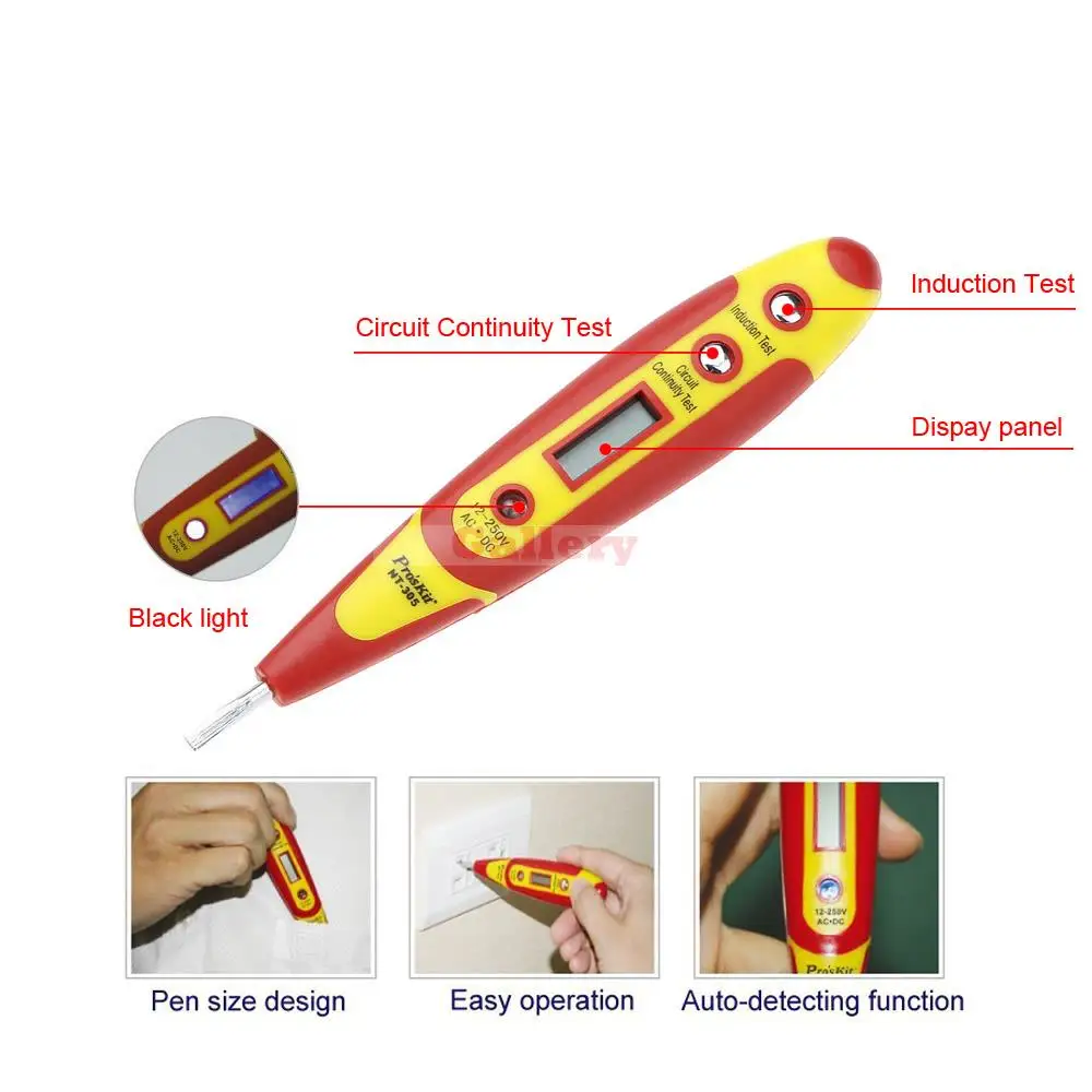 Внешний Многофункциональный Электрический вольтметр постоянного тока Pro'sKit