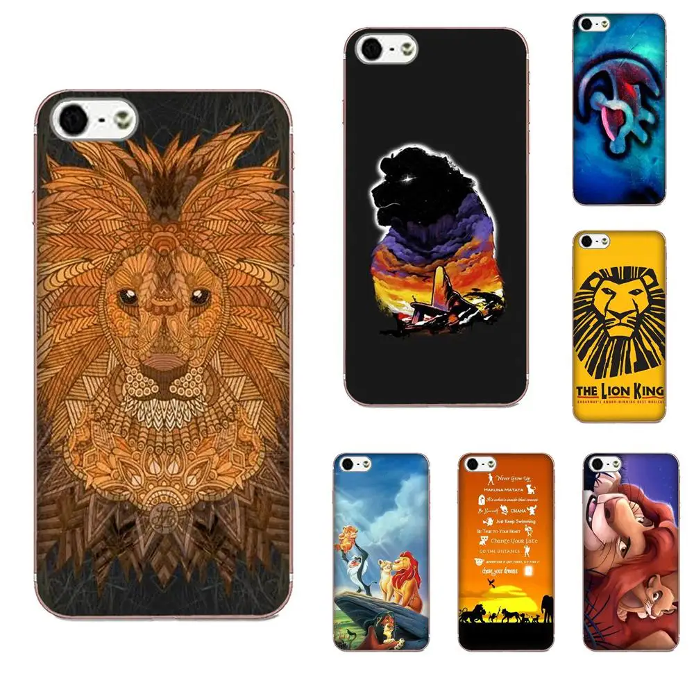 Синие сумки из ТПУ с рисунком короля льва для Galaxy J1 J2 J3 J330 J4 J5 J6 J7 J730 J8 2015 2016 2017 2018 mini