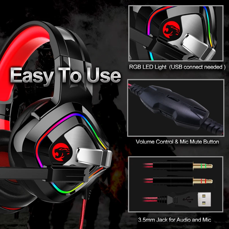Профессиональные игровые наушники PS4 4D стерео RGB наушники гарнитура с микрофоном для нового Xbox One/ноутбука/ПК планшета геймера