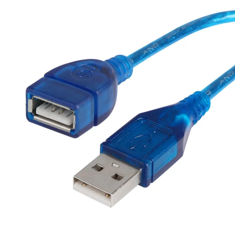 USB 2,0 Мужской к женскому USB кабель Удлинительный кабель 1 м/3 М медный провод удлинитель шнура для ПК ноутбука Жесткий драйвер