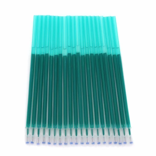 20pcs green refill 3/6 шт/набор перезаписываемый ручка 0,5 мм Заправка синими/черными чернилами каваи ручки школы студенческий экзамен инструмент для замены офиса письменные принадлежности Канцтовары - Цвет: 20pcs green refill