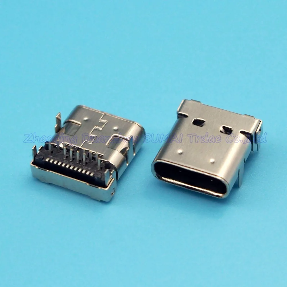 5 шт. гнездовые розетки USB 3 1 типа C 24P DIP + SMT 4| |
