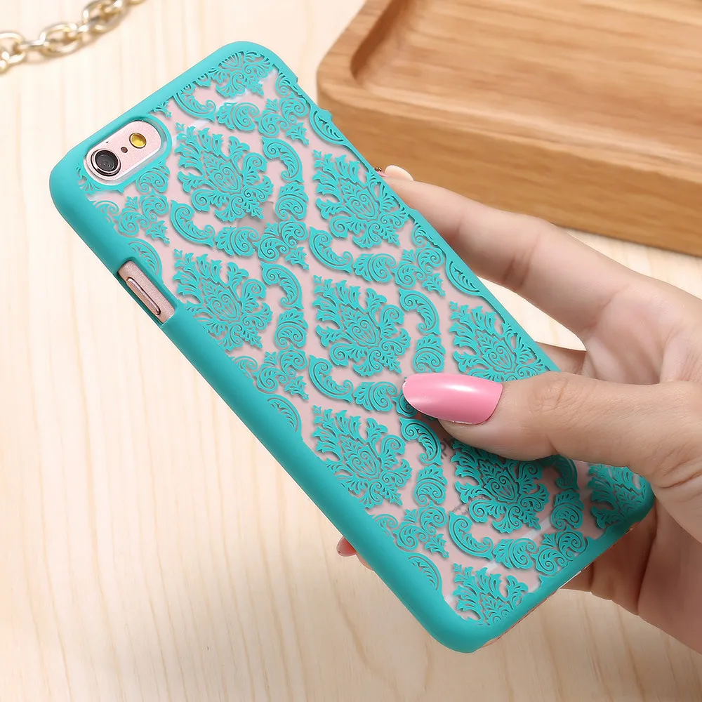 KISSCASE Floral Case For iPhone 5s 6s 6 7 Plus Samsung S6 S7 Edge J5 J7 note 4 Huawei Cases Cover Coque Palace Lace Woman Funda |