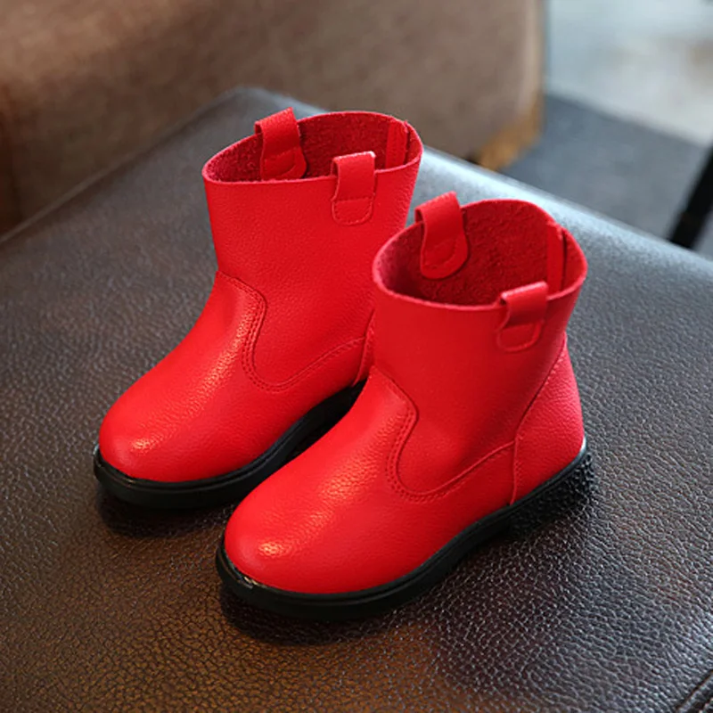 2018 новая осенне зимняя детская обувь Повседневные детские сапоги из