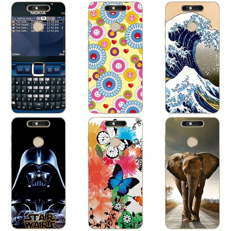 Soft TPU phone case cover For ZTE V0840 Small Fresh 5 shell Color printing originality design Painted soft |