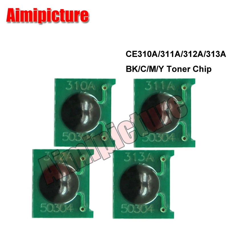 126A 310A CE310A 311A 312A 313A тонер-чип для HP 1025 CP1025 M175 M275 части принтера BK C M Y 1 комплект 4