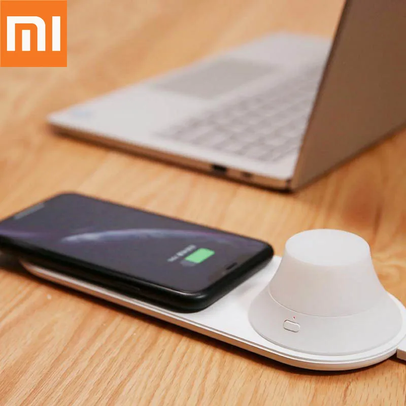 Оригинальное Беспроводное зарядное устройство Xiaomi со светодиодной подсветкой